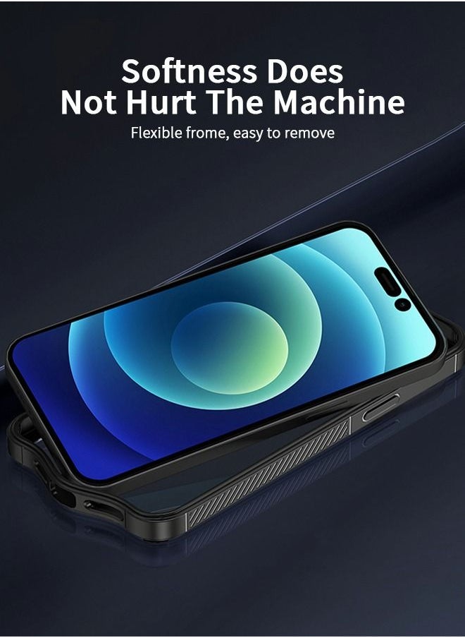GROIC - Designed for iPhone 14 Case, Shockproof Case, TPU and Carbon Fiber Shockproof Phone Cover, Support Wireless Charging Phone shell for iPhone 14 6.1 Inch - Image 1