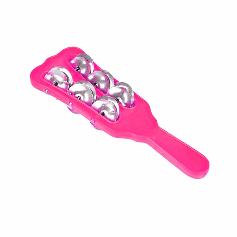 DOKCHAN Plastic Majira Three line Music Instrument for kirtan, Bhajan, Mandir aarti (Pink, Pack of 1)