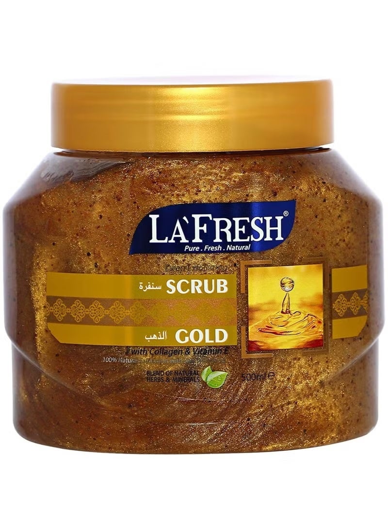لافريش مقشر الذهب بالكولاجين وفيتامين E 500 مل
