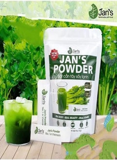Jans Pure Organic Jan Celery Powder, Effortlessly Supports Weight Loss, Targeting Excess Waist Fat with Fast-Burning Properties with Calcium, Magnesium, Vitamin K, and Vitamin E, 100g.  - Image 1