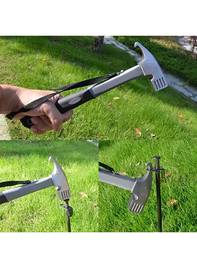 Tangerine Heavy Duty Camping Hammer With Hanging Strap Multifunctional Outdoor Survival Tool - Image 5