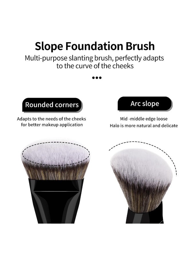 مانجي مجموعة فرش مكياج MAANGE مكونة من 4 قطع لكريم الأساس والكونتور والكونسيلر ومكياج الوجه - Image 3