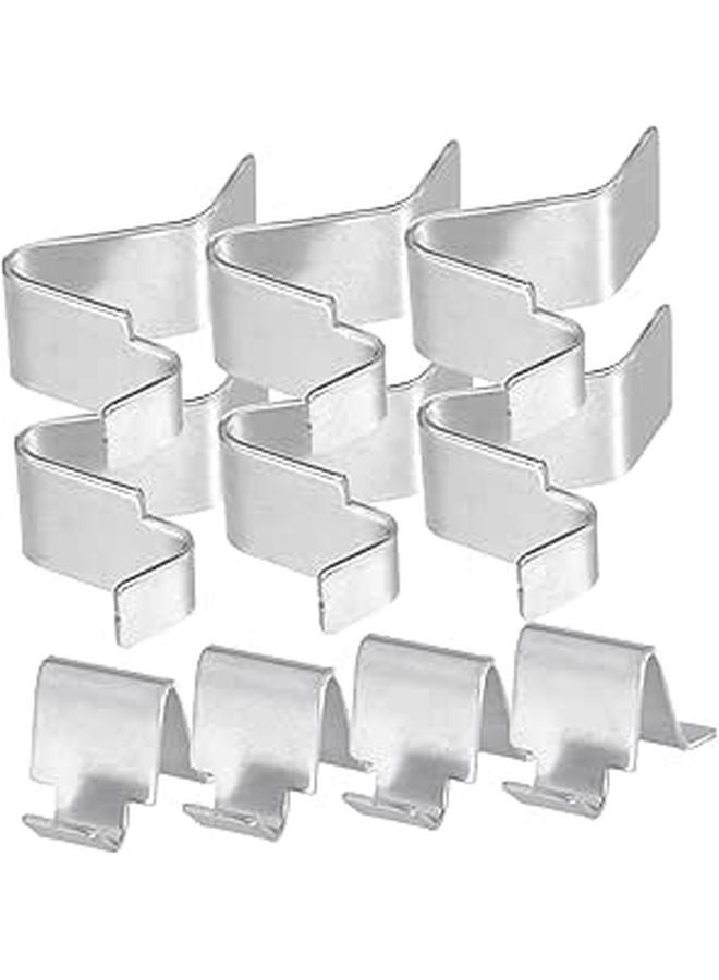 10 Pack Metal Shelf Brackets For Locker Cabinet Storage Clips Heavy Duty Steel - Image 1