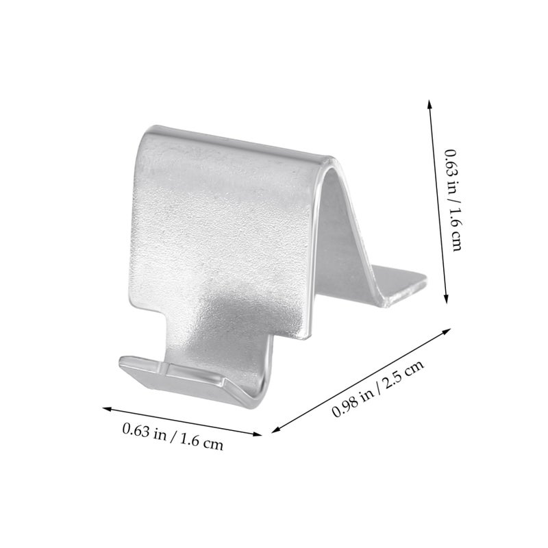 10 Pack Metal Shelf Brackets For Locker Cabinet Storage Clips Heavy Duty Steel - Image 3