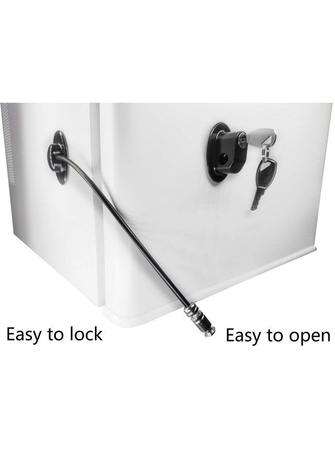 REZIPO Refrigerator Door Lock, File Drawer Lock, Freezer Door Lock and Child Safety Cabinet Lock by REZIPO Black (4) - Image 2