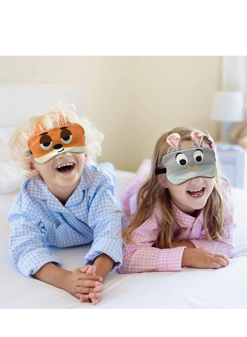 SYOSI Kids Sleep Eye Mask, Sleeping Blackout Cartoon Animal Funny Cover Blindfold Eyeshade for Travel Breathable for Women Adult, Girls Children Game Nap Night 3 Pack - Image 4