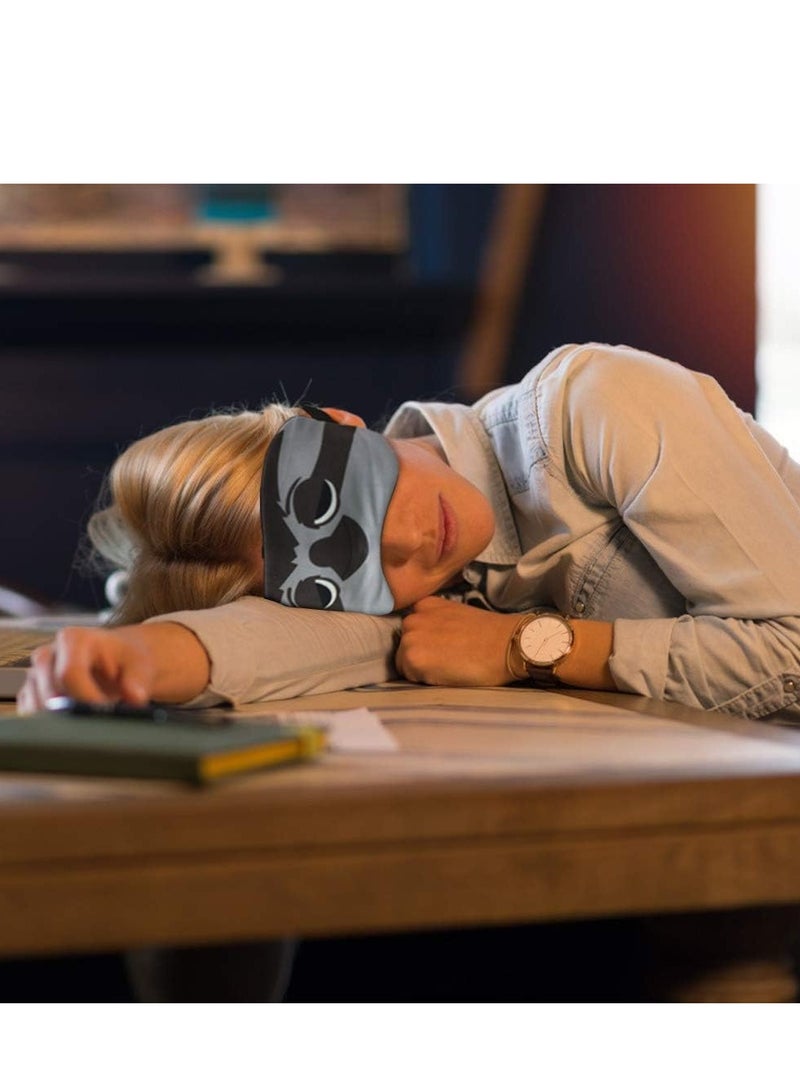 SYOSI Kids Sleep Eye Mask, Sleeping Blackout Cartoon Animal Funny Cover Blindfold Eyeshade for Travel Breathable for Women Adult, Girls Children Game Nap Night 3 Pack - Image 3