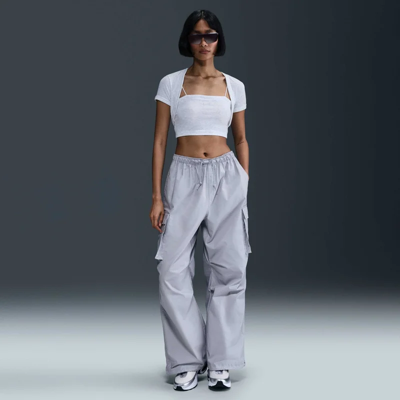 Nike Grey Women's Sportswear Chill Knit 2-In-1 Top Set for Women | Best Price UAE