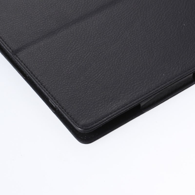 2pcs Texture Tablet PC Case Full Coverage Protective Cover with Holder for Tab 4 -X704F/N (Black) - Image 3