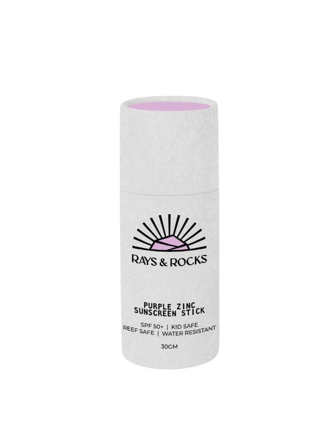 Rays & Rocks Sunscreen Zinc Stick - 30gm - Purple - Image 1