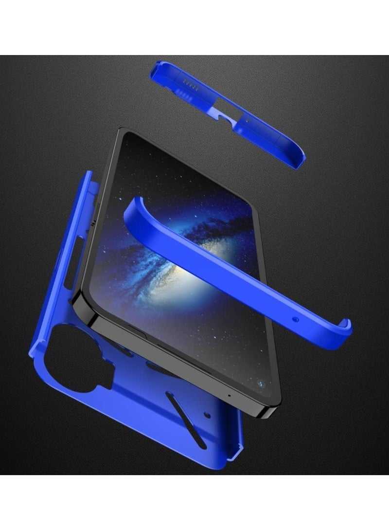 VKL Compatible with Nothing Phone 1 Phone Case, Hard PC Matte Back Shell Premium Slim 360 Degree Full Body Protective Shockproof Ultra Thin Cover for Nothing Phone (1) (Blue) - Image 3