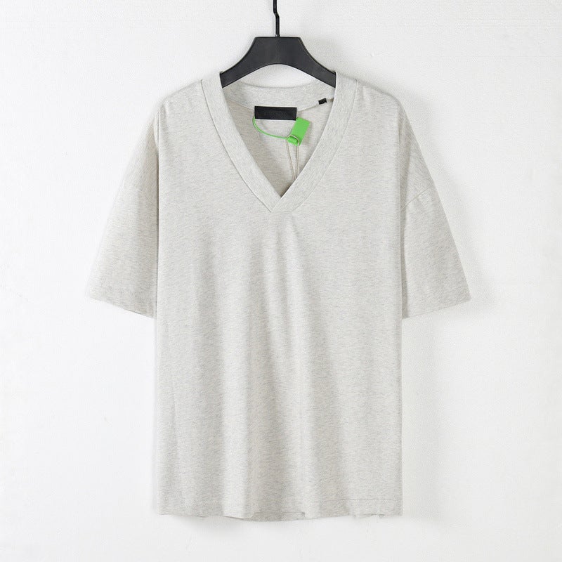 FEAR OF GOD ESSENTIALS V-Neck Tee Casual Fit Xuan Qing Black - Image 5