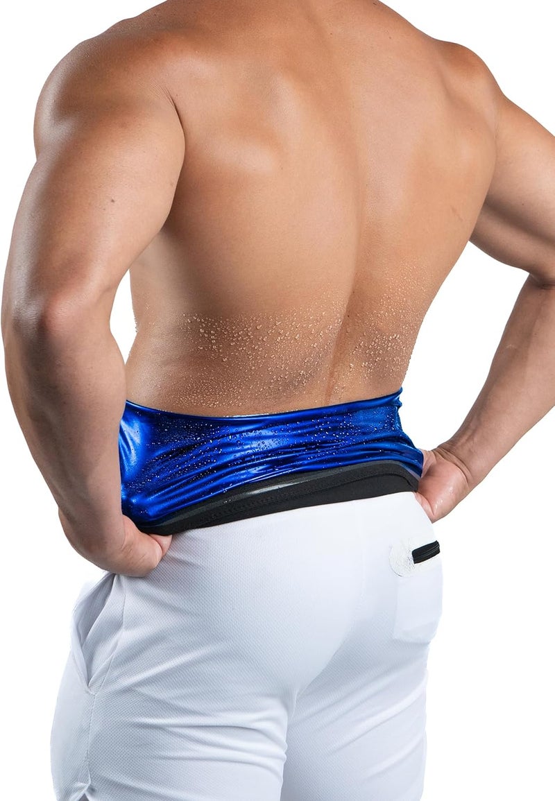 Kewlioo Men's Heat Trapping Waist Toner - Waist Trainer for Men - Comfortable & Discreet Waist Trimmer Thermo Sauna Belt - Image 3