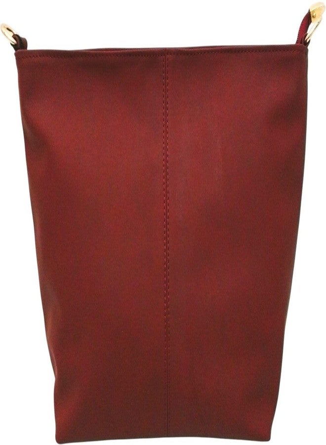 Poorak Women Sling Bag Vegan Leather/Cross-Body Bag for Girls & Women (Maroon) - Image 3