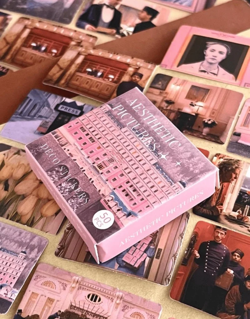 Kağıt Gemi Dükkan Paper Ship Shop The Grand Budapest Hotel Movie Box Sticker / Bullet Journal / Notebook Decoration / Stickers /