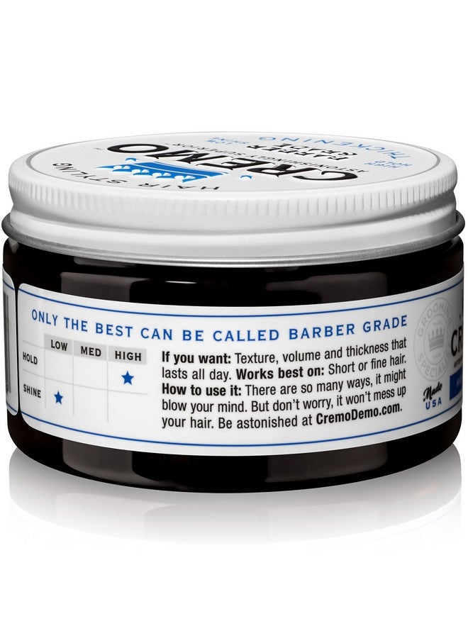 Cremo Mens Hair Paste - Premium Barber Grade Thickening Paste with High Hold and Low Shine, 4 Oz - Image 2