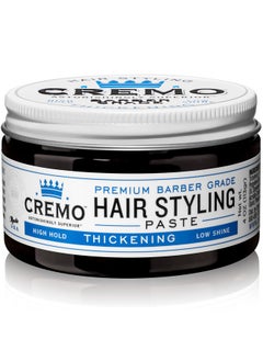 cremo Cremo Mens Hair Paste - Premium Barber Grade Thickening Paste with High Hold and Low Shine, 4 Oz  - Image 1