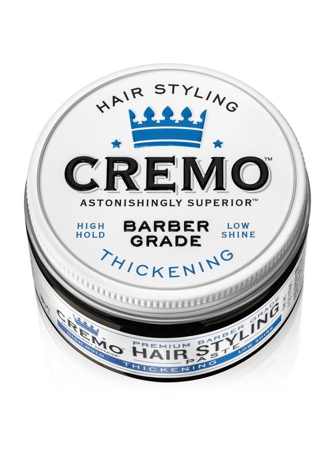 Cremo Mens Hair Paste - Premium Barber Grade Thickening Paste with High Hold and Low Shine, 4 Oz - Image 4
