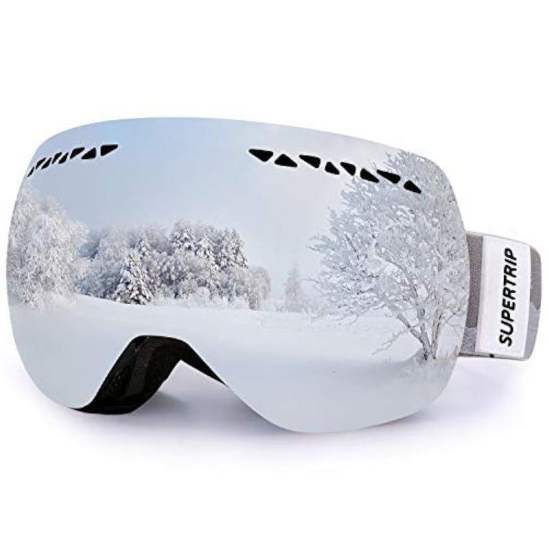 Supertrip Professional Ski Goggles for Men and Women Double Lens Anti-Fog Big Spherical Skiing Unisex Multicolor Snow Goggles - Image 1