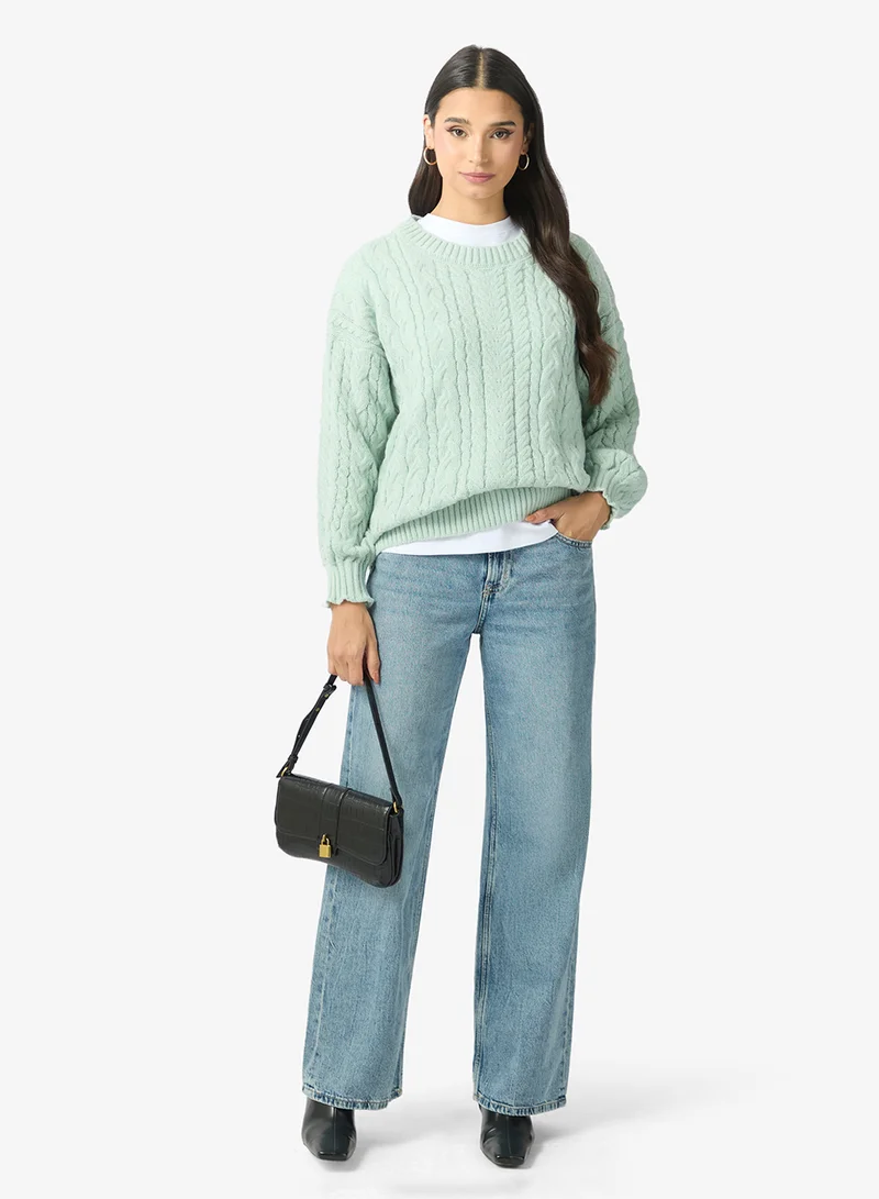 ايلا كنزة محبوكة بالكابل