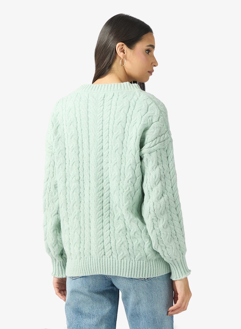 ELLA Cable Knit Jumper - Image 2