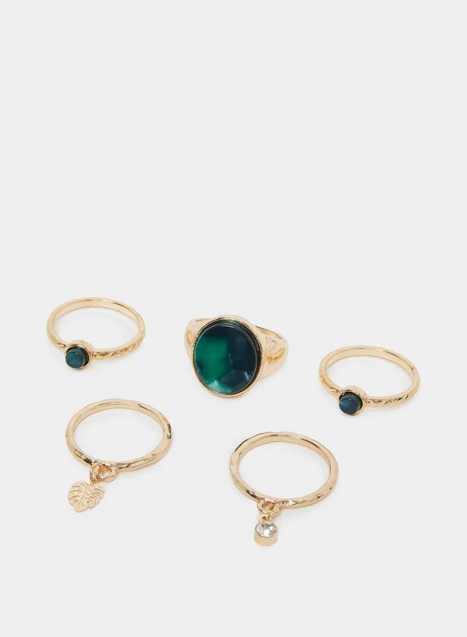 Styli Styli Set of 5 - Embellished Rings