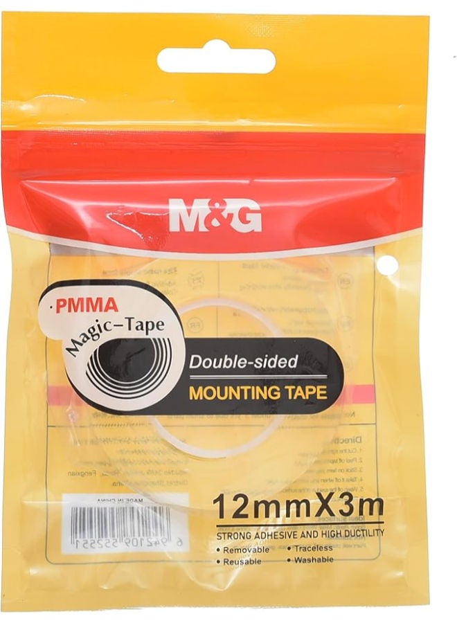M&G Double-Sided Tape, Strong Bonding Solution, 12mm Nano, Durable Adhesive, Small - Image 4