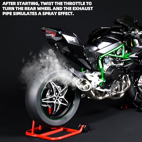 RZAPE Die Cast Motorcycle 16 Scale for Kawasaki H2R Motorcycles Alloy Racing Motorcycle Model Power Toy Motorcycles Collection Kawasaki Model Motorcycles - Image 5