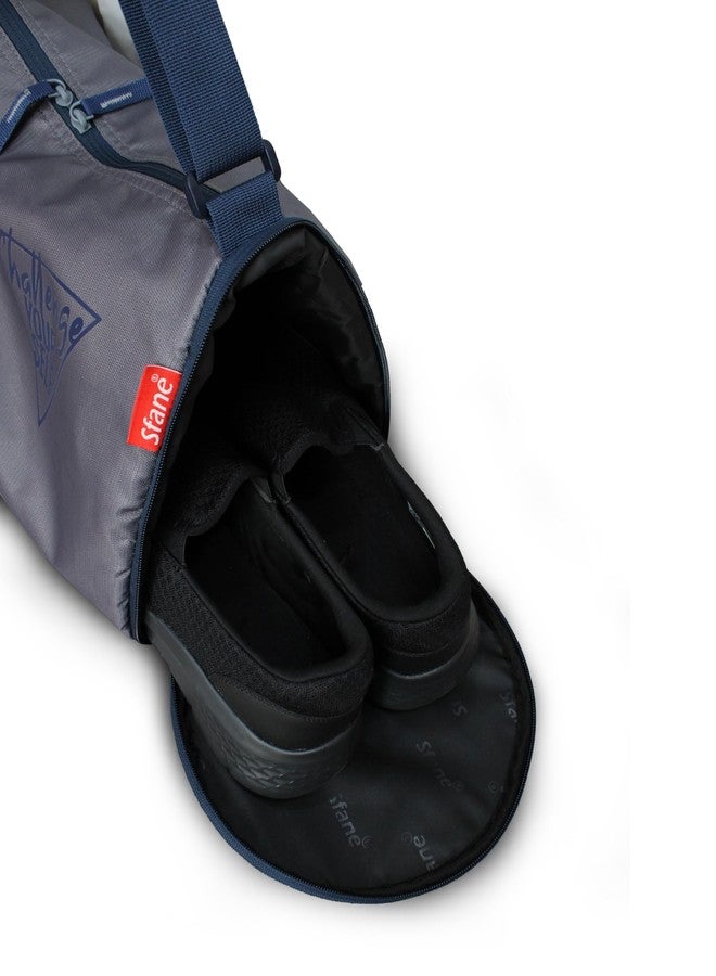 Sfane Sports Gym Bags (Grey & Blue) - Image 5