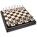 AMEROUS 125 inches Wooden Chess Set with Metal Chess PiecesClassic Board Game w 25 KingStorage for ChessmenInstructions Chess Sets for Adults Kids Beginner - Image 4