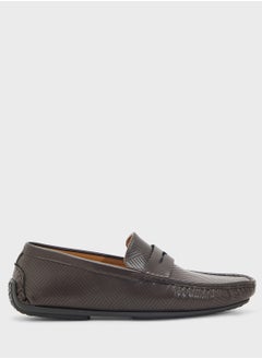 Robert Wood Perforation Detail Casual Loafers  - Image 1