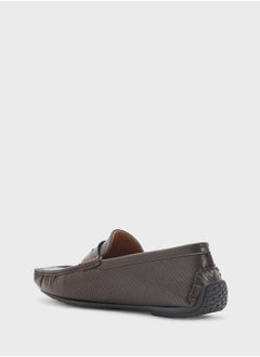 Robert Wood Perforation Detail Casual Loafers  - Image 2