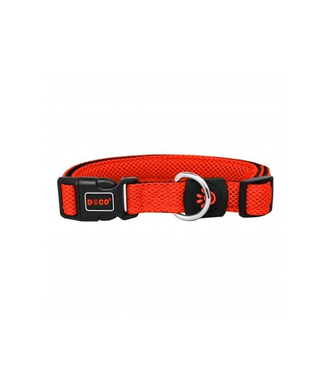 Doco Puffy Mesh Collar Orange Large