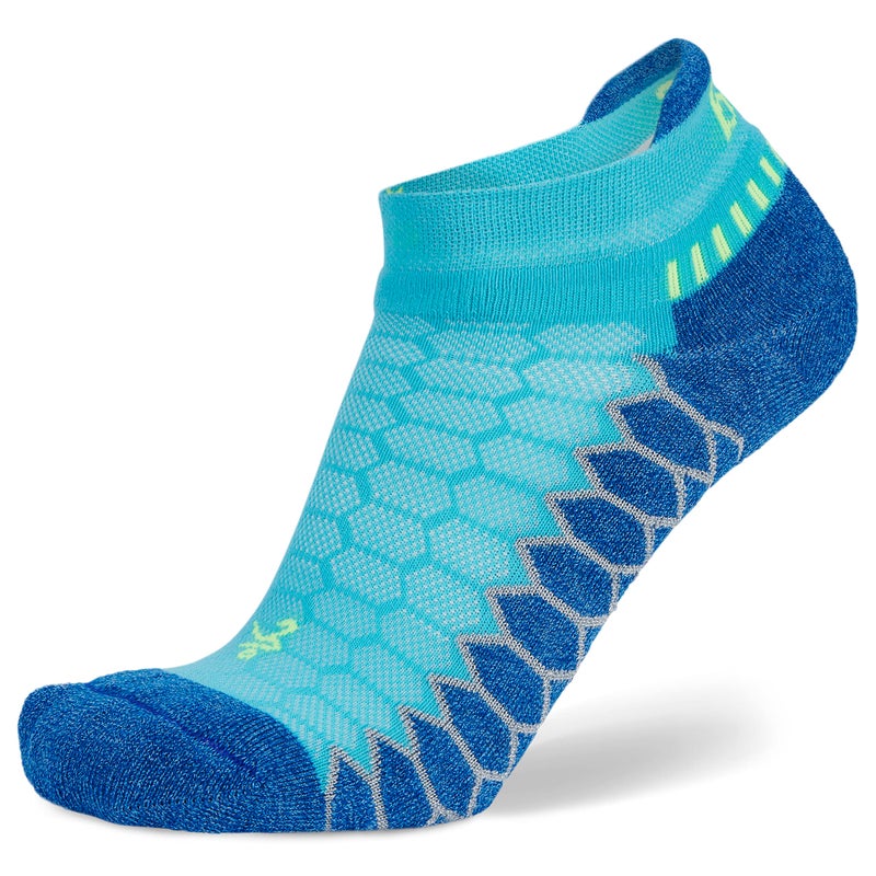 Balega Silver Compression Fit Performance No Show Athletic Running Socks for Men and Women (1 Pair), Cobalt, Medium - Image 1