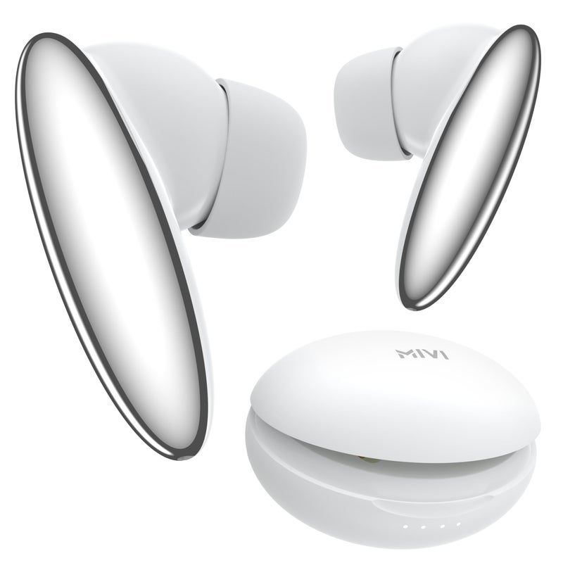 Mivi DuoPods Vibe | Dual Connectivity Ear Buds Wireless | Clear HD Calls | 5.3 Bluetooth Earphone Wireless | 13mm Drivers | 60 Hours Playtime | Made in India TWS Earbuds - Image 5