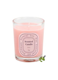 ruidisen Scented Candle, Long Lasting Aromatherapy Jar Natural Soy Wax Candles Air Freshener for Home, Yoga 55g (Coco)  - Image 1