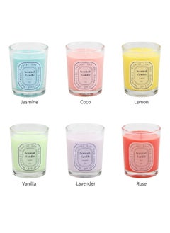 ruidisen Scented Candle, Long Lasting Aromatherapy Jar Natural Soy Wax Candles Air Freshener for Home, Yoga 55g (Coco)  - Image 4