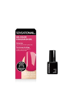 Sensationail Gel Nail Polish - At Home Gel Quick-Cure Polish - Glossy, Long-Lasting, No Dry Time - Lasts Up to 2 Weeks - Back to the Fuschia - 7.39 mL/0.25 fl oz