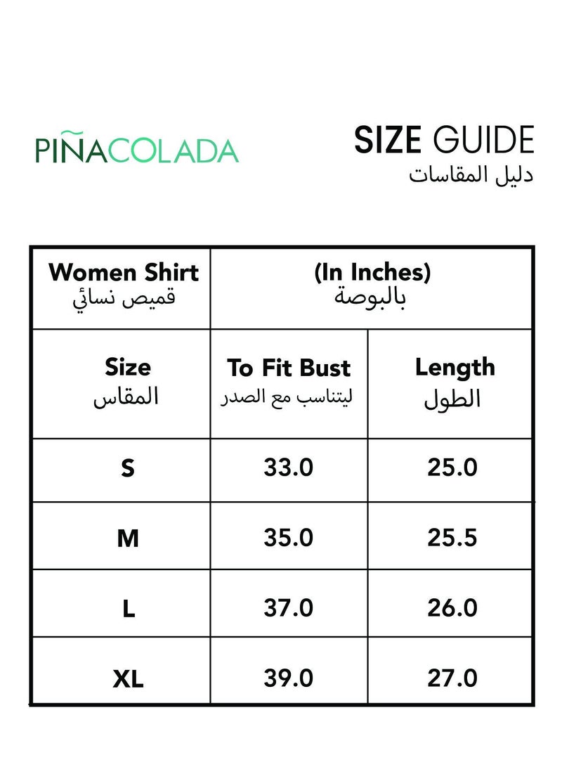 PINACOLADA Women's Prussian Blue Halo Striped Shirt - Image 4