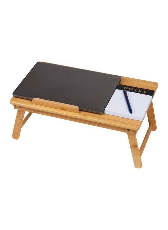 Mind Reader Lap Desk Laptop Stand, Bed Tray, Dorm Room, Folding Legs, Rayon From Bamboo, 21.25"L x 13.19"W x 8.25"H, Brown - Image 5