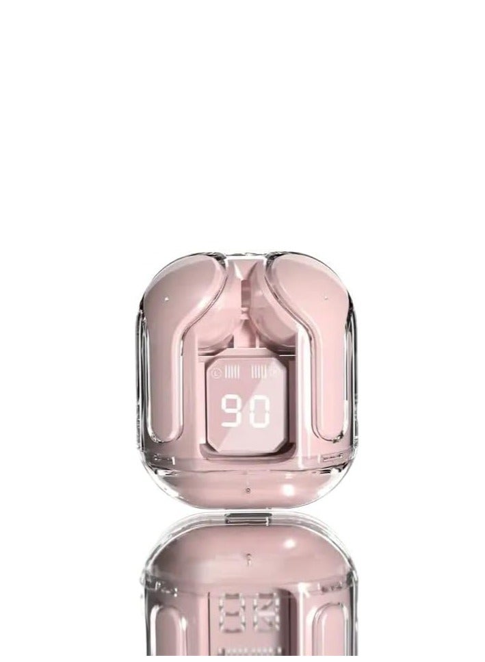 Digipace Transparent Bluetooth Earphones,Bluetooth 5.3 Wireless Microphone Earphones, In Ear Noise Reduction Bluetooth Earphones, Wireless Earphones, Sports Earphones for Listening to Music and Videos - Image 4