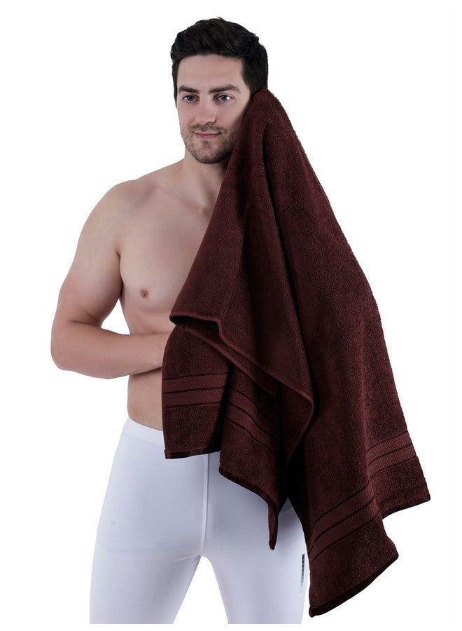 Dollar Bath Towel Cotton Soft, Large Size, 100% Cotton Towel - Highly Absorbent Size (75 X 150 Cm) for Men's and Women's 1 Piece Bath Towel (Brown) - Image 1