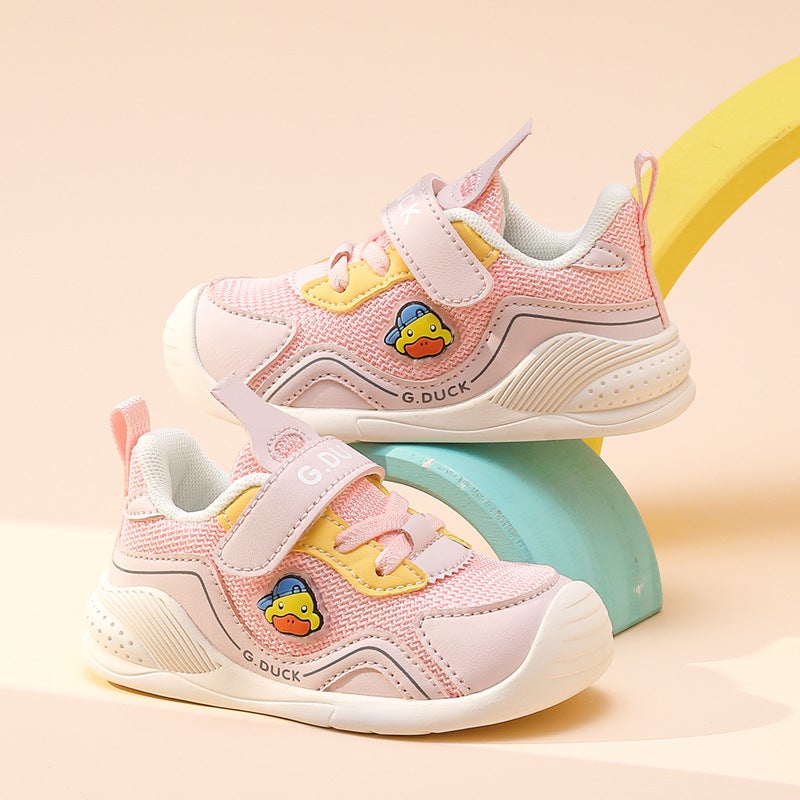 Baby'S Shoes Mesh Breathable Boys' Toddler Shoes 2025 New Soft Sole Non-Slip Baotou Girls Fit Shoes - Image 5