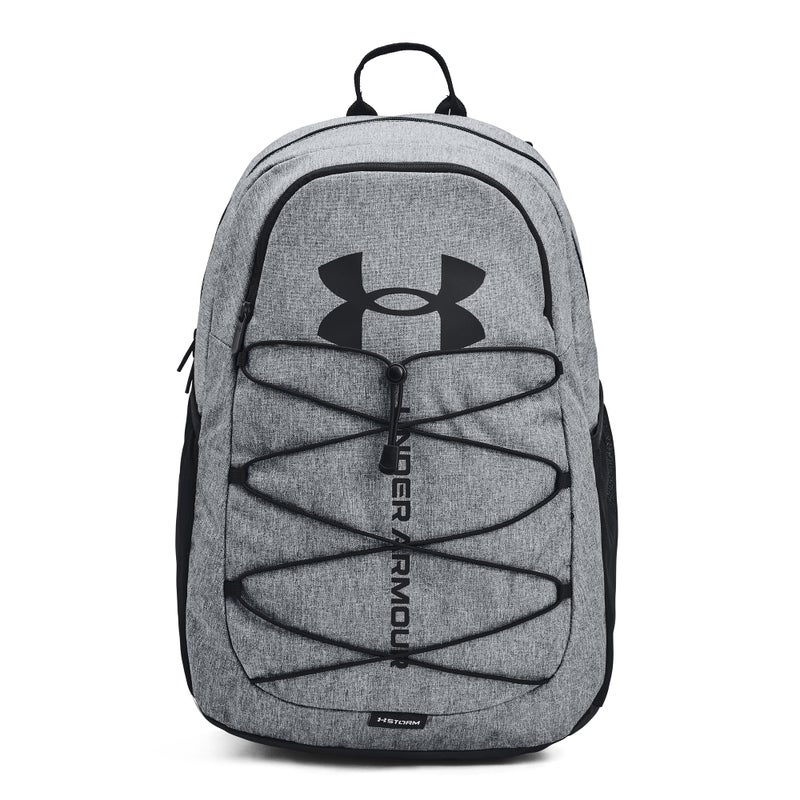 Under Armour Unisex-Adult Hustle Sport Backpack , Pitch Gray Medium Heather (012)/Black , One Size Fits All - Image 1