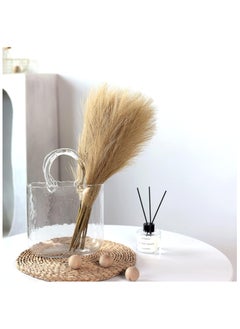 SPARK IT HOME Spark It Home 6 Pieces Fluffy Faux Pampas Grass Artificial Pampas Branches Stems Plants, Vase Filler for Home, Wedding Boho Decor Flower Arrangement 45 cm/17 inches (Beige Taupe Brown)  - Image 3