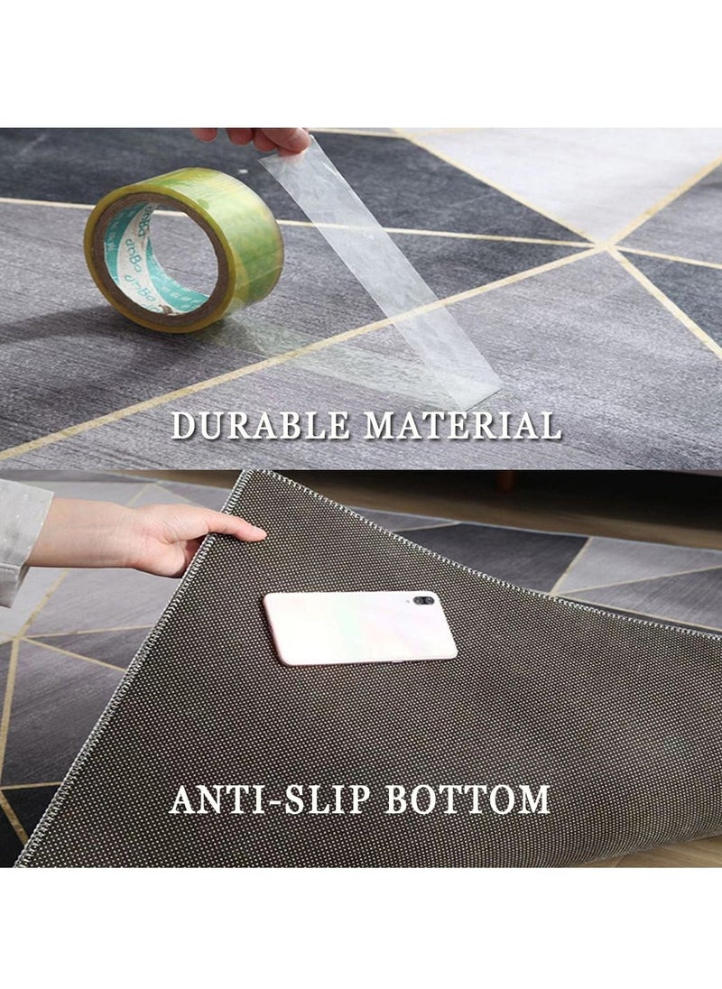 2 PCS Set Large Kitchen Mats With Thick Non Slip Bottom For Kitchen Floor With Beautiful Design (50×80CM And 50×160CM)