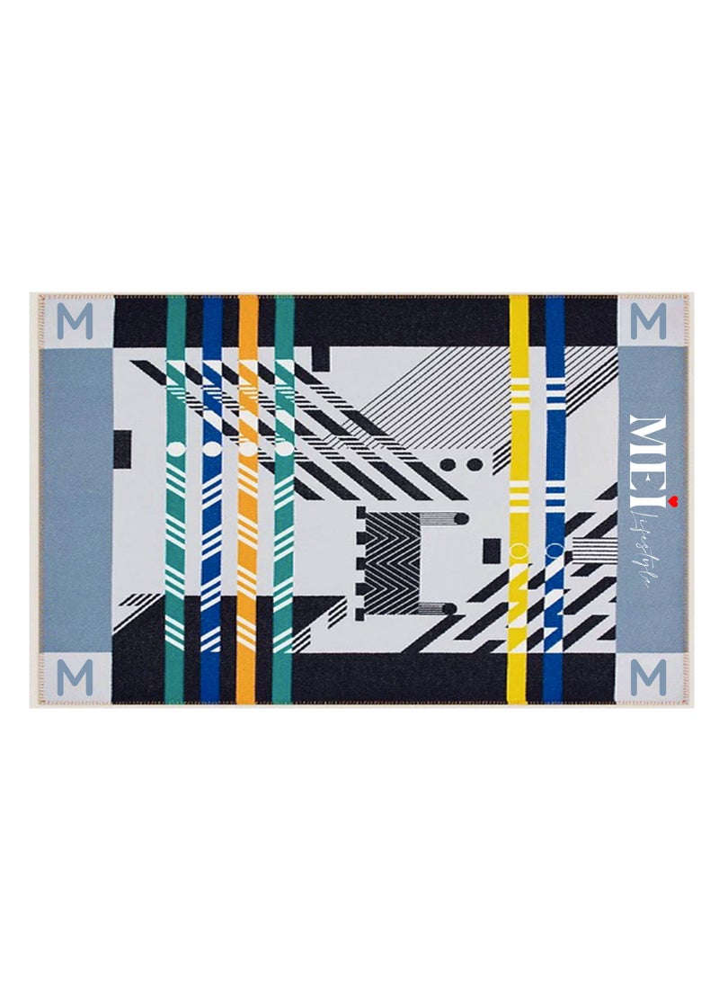 2 PCS Set Large Kitchen Mats With Thick Non Slip Bottom For Kitchen Floor With Beautiful Design (50×80CM And 50×160CM)