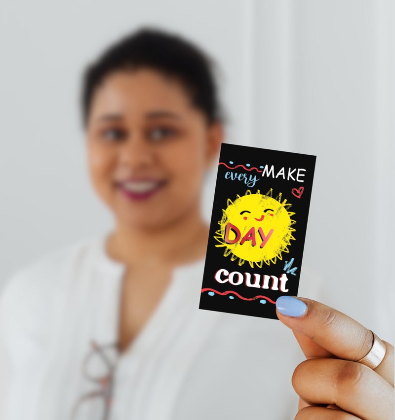 Iconikal 200-Count Inspirational, Motivational Sayings 3.5x2-inch Mini Quote Cards, Blank Back Give Gratitude, Appreciation, Kindness & Encouragement - Image 4