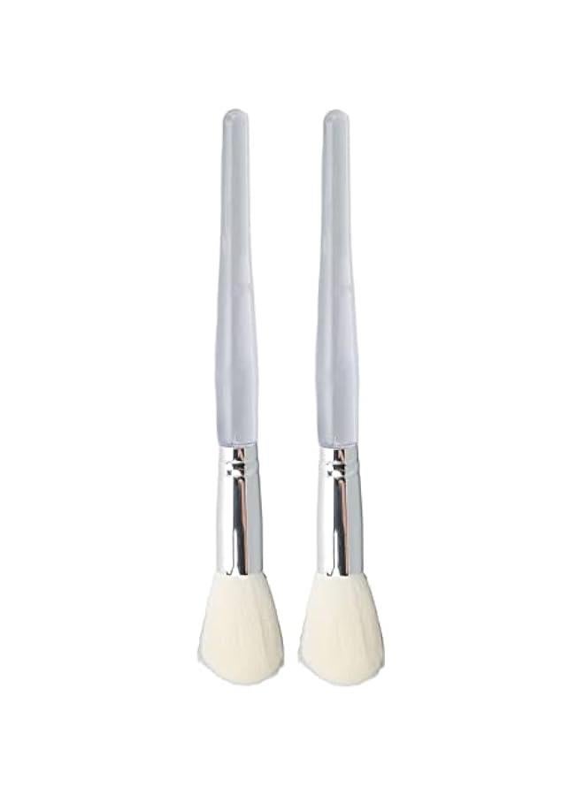 2 Pack Facial Brushes Fan Mask Brushes, Soft Facial Applicator Brushes Tools for Beauty Salon, Small - Image 1