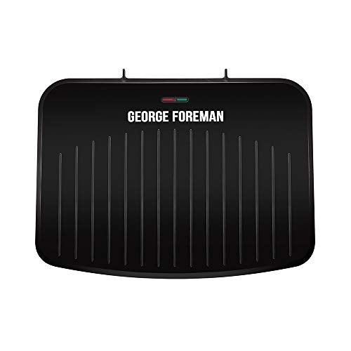 George Foreman Large Electric Fit 2400W Grill Toaster Sandwich Maker | Non stick, Healthy, Griddle, Hot Plate, Panini, BBQ, Energy saving, Vertical storage, Easy clean, Drip tray | Black, 25820 - Image 1